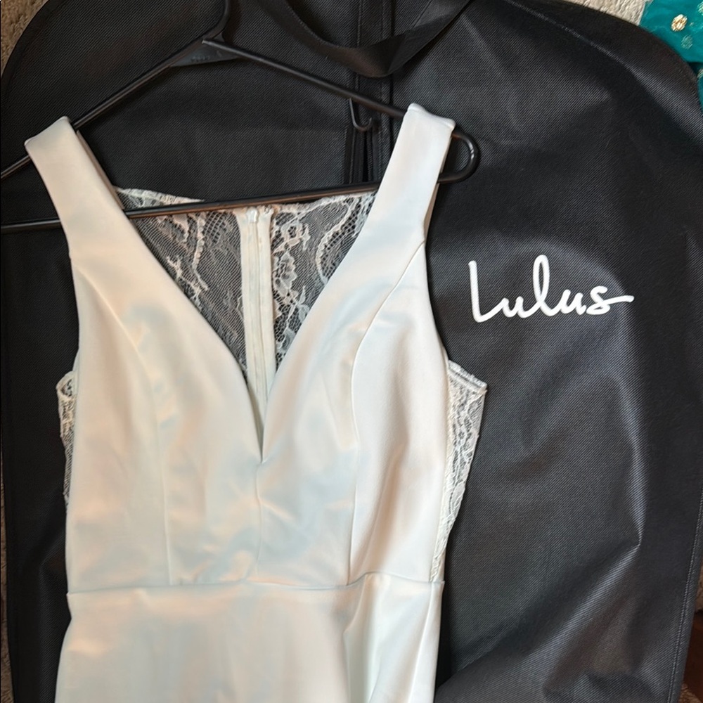 New! Lulus White Lace Wedding Dress